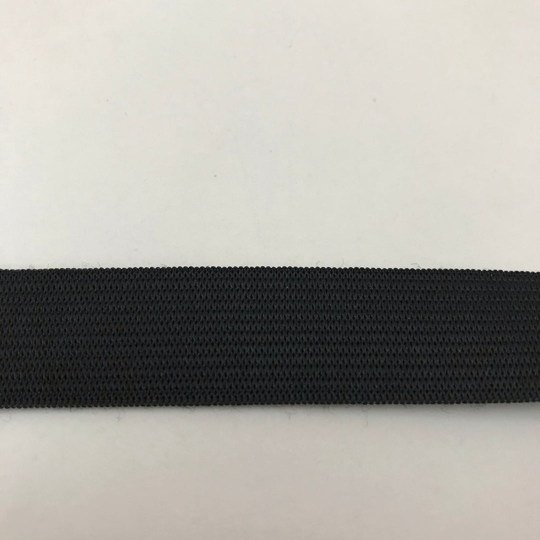 20mm Black Elastic - 1M - FABCYCLE Deadstock and Sustainble Fabrics and Sewing Supplies (4465634705521)