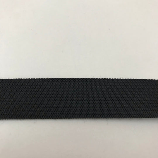 20mm Black Elastic - 1M - FABCYCLE Deadstock and Sustainble Fabrics and Sewing Supplies (4465634705521)