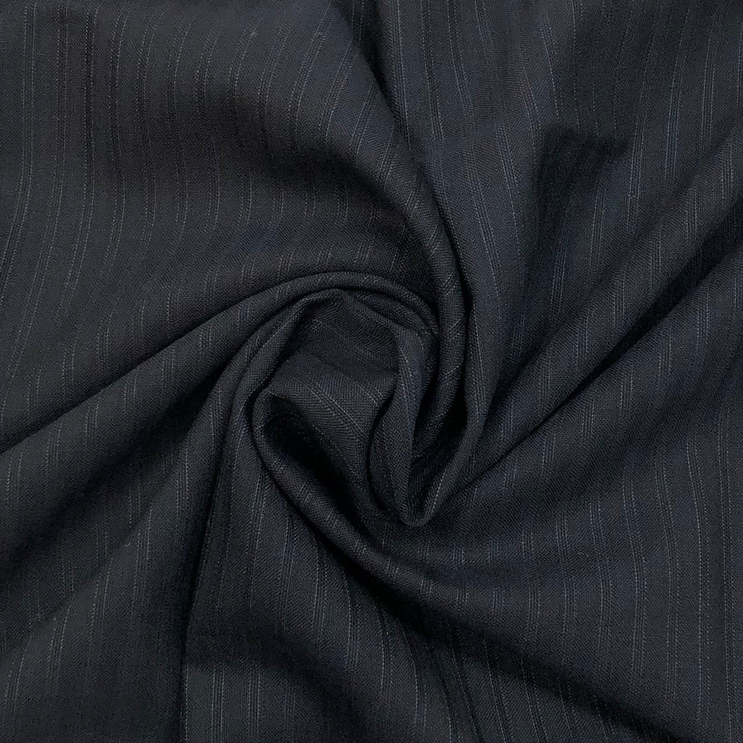 Little Guy - Wool Woven - Black / Silver  - 1.09M Bundle - FABCYCLE Deadstock and Sustainble Fabrics and Sewing Supplies (4607260196977)