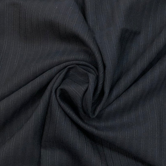 Little Guy - Wool Woven - Black / Silver  - 1.09M Bundle - FABCYCLE Deadstock and Sustainble Fabrics and Sewing Supplies (4607260196977)