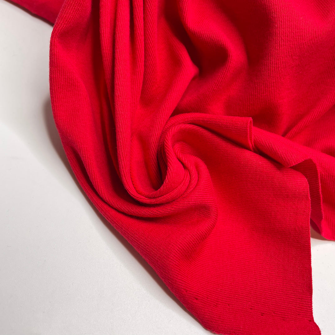 Rib Knit Pack - Cotton Blend - Cherry Red - 4 Pack - FABCYCLE Deadstock and Sustainble Fabrics and Sewing Supplies