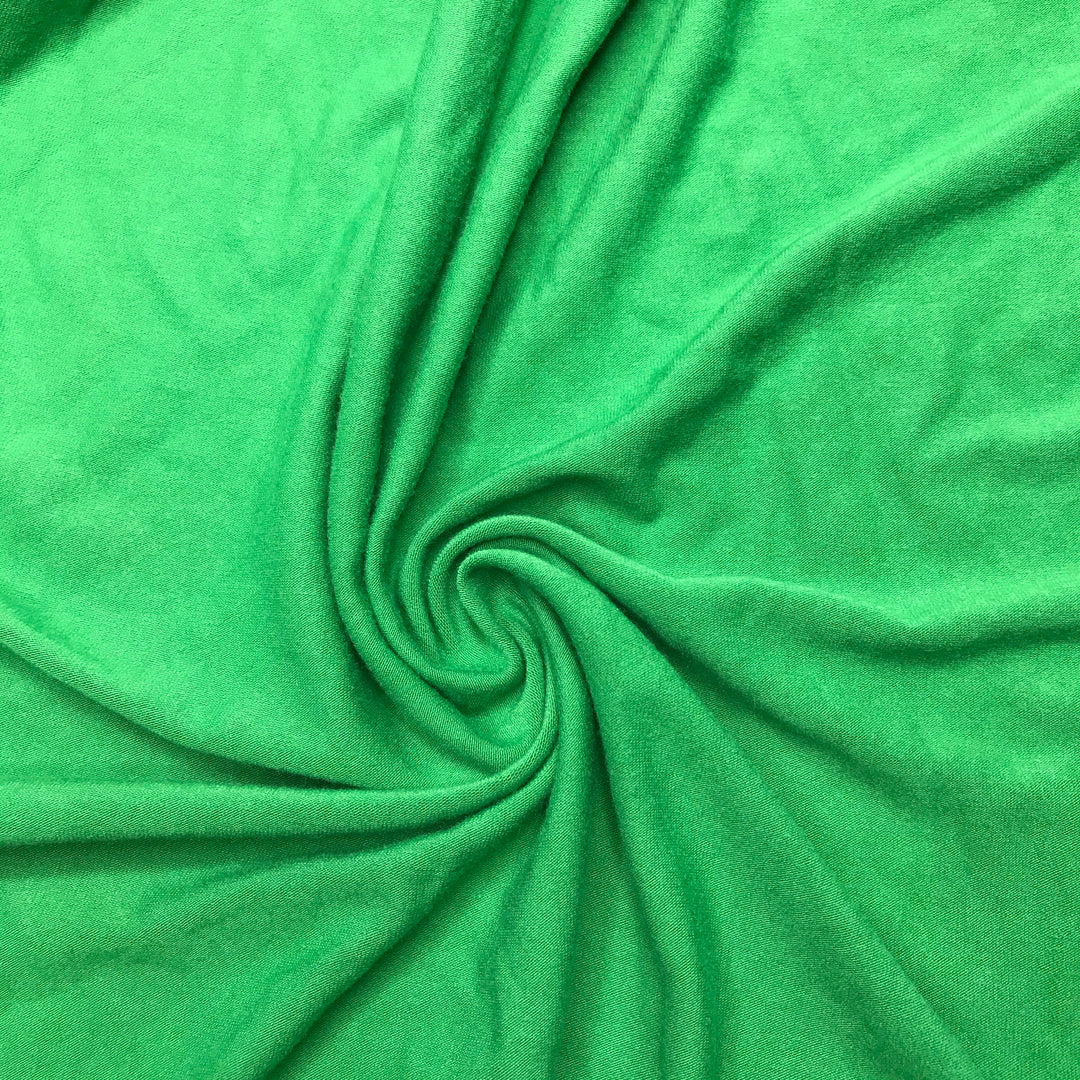 Environment Day Green - Jersey Rayon Blend Knit - Green - 1M Bundle - FABCYCLE Deadstock and Sustainble Fabrics and Sewing Supplies (6589063921777)
