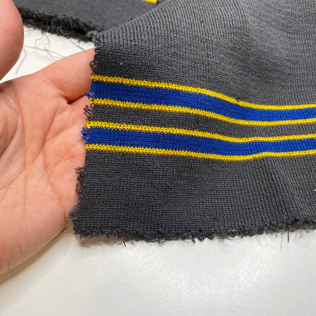 Multi-Use Ribbing - Double Width - Grey Multi Stripes - 3 Pack - FABCYCLE Deadstock and Sustainble Fabrics and Sewing Supplies (6823109394545)