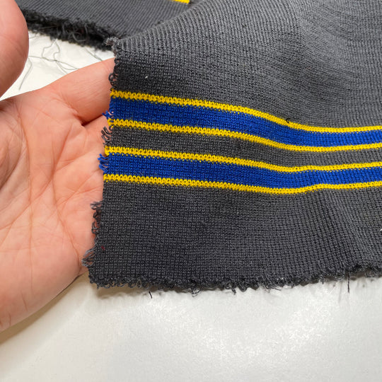 Multi-Use Ribbing - Double Width - Grey Multi Stripes - 3 Pack - FABCYCLE Deadstock and Sustainble Fabrics and Sewing Supplies (6823109394545)