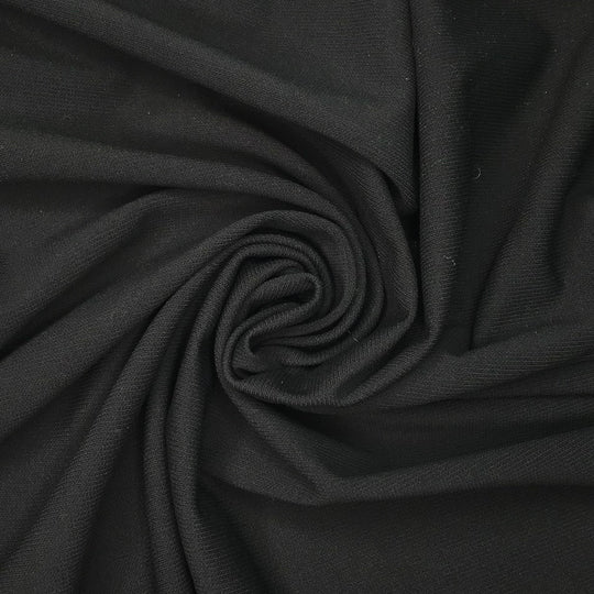Arctic Night - Acrylic Blend Knit - Black - 2.6M Bundle - FABCYCLE Deadstock and Sustainble Fabrics and Sewing Supplies (6575614853233)
