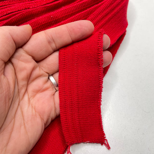 Waistbands Ribbing - Red - 10 Pack - FABCYCLE Deadstock and Sustainble Fabrics and Sewing Supplies (6822736396401)