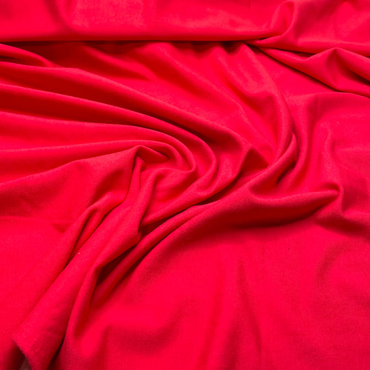 Cherry Berry - French Terry Cotton Blend Knit - Red - 2.8M Bundle - FABCYCLE Deadstock and Sustainble Fabrics and Sewing Supplies