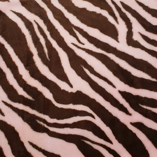 Sea of Zebras - Poly-Cotton Plush Woven - 1/2 Meter - FABCYCLE Deadstock and Sustainble Fabrics and Sewing Supplies (4563281641585)