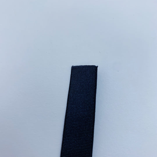 Classic Strap - Stretch - 1/2" - Black - 1M - FABCYCLE Deadstock and Sustainble Fabrics and Sewing Supplies (4522687430769)