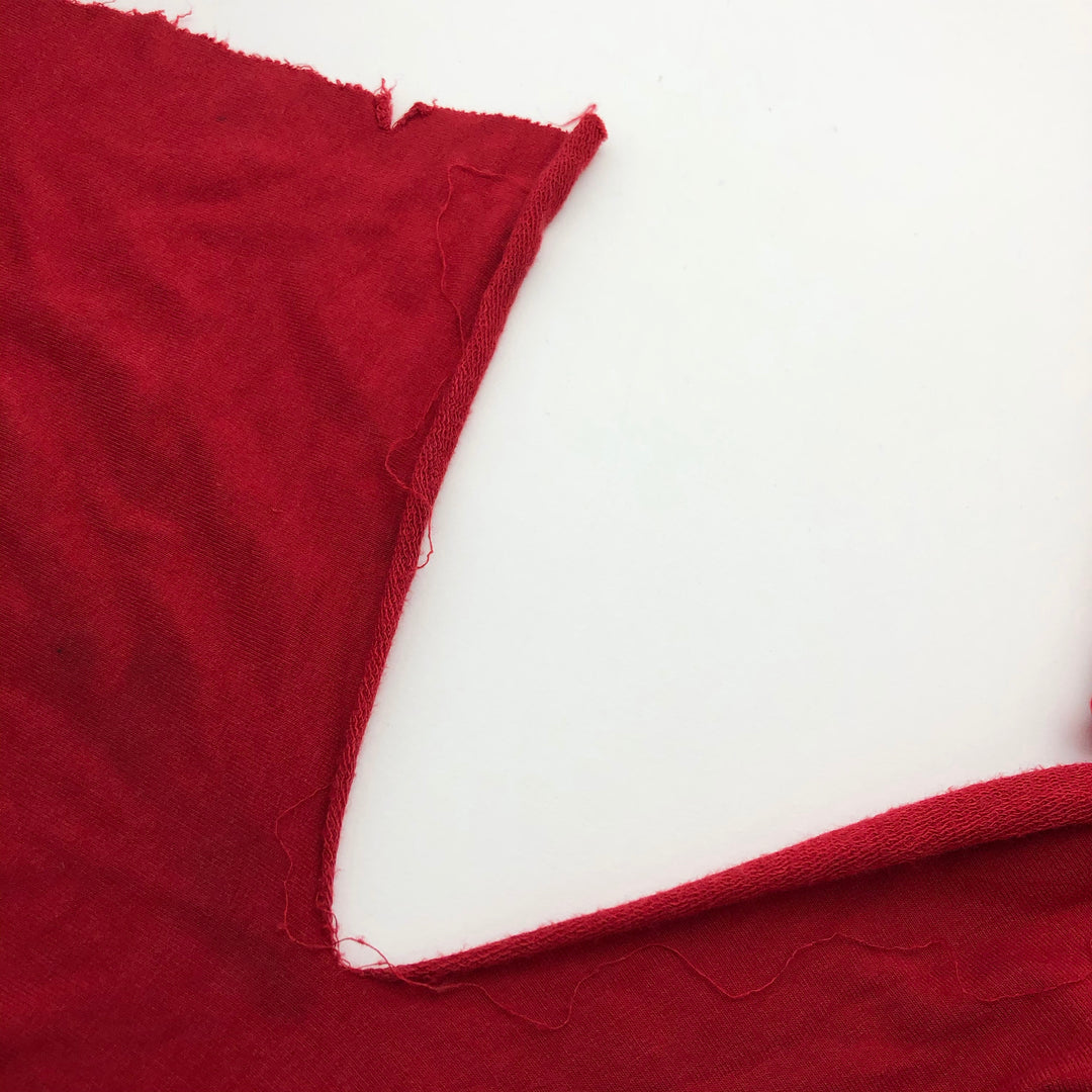 Clifford Red - Bamboo French Terry Knit - Bright Red - 1.50M Bundle - FABCYCLE Deadstock and Sustainble Fabrics and Sewing Supplies (4592791027825)
