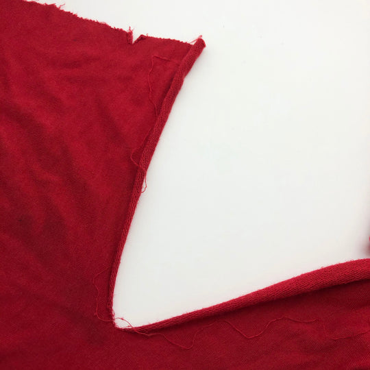 Clifford Red - Bamboo French Terry Knit - Bright Red - 1.50M Bundle - FABCYCLE Deadstock and Sustainble Fabrics and Sewing Supplies (4592791027825)