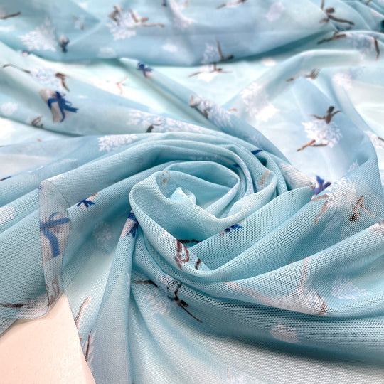 Ballerina Mesh Pack - Mesh Poly Knit  - Blue Multi - 2lb - FABCYCLE Deadstock and Sustainble Fabrics and Sewing Supplies