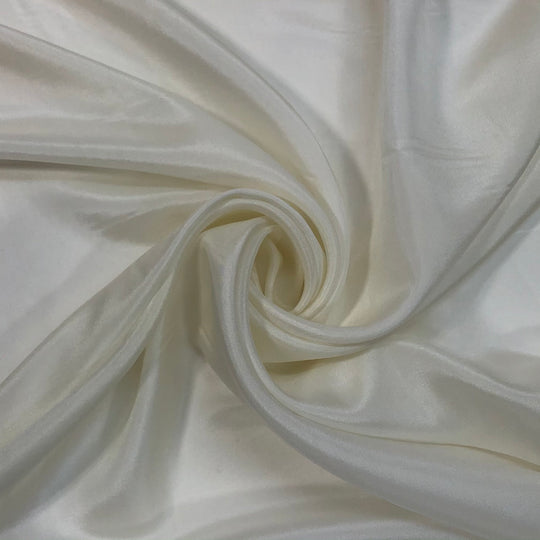 Habotai - Silk Woven - Ivory - 1/2 Meter - FABCYCLE Deadstock and Sustainble Fabrics and Sewing Supplies (4620914032753)