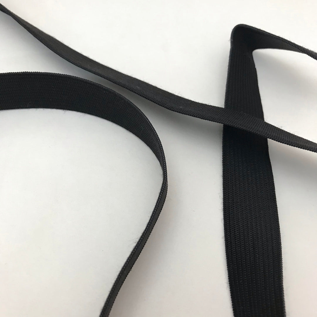 20mm Black Elastic - 1M - FABCYCLE Deadstock and Sustainble Fabrics and Sewing Supplies (4465634705521)