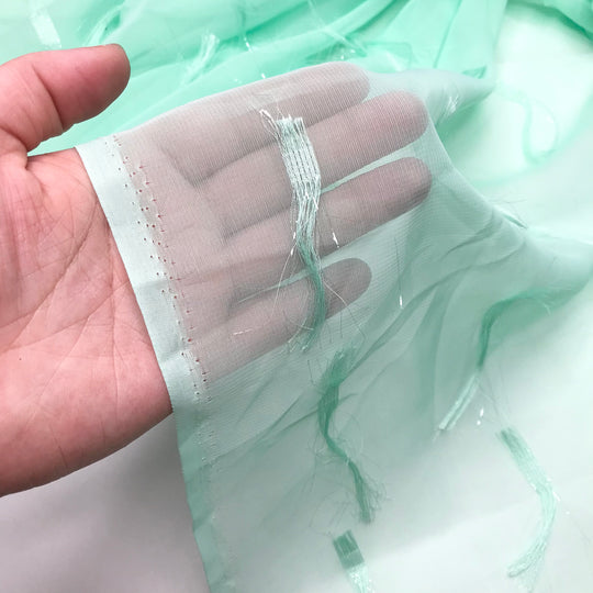 UB - Mint Tassels Tea - Poly Woven - Mint - 1.21M Bundle - FABCYCLE Deadstock and Sustainble Fabrics and Sewing Supplies (6611284459633)