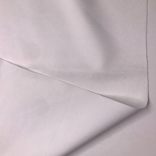 Dutchess Aristocat - Softshell jersey Poly/Nylon Knit - White - 1.05M Bundle - FABCYCLE Deadstock and Sustainble Fabrics and Sewing Supplies (6580274069617)