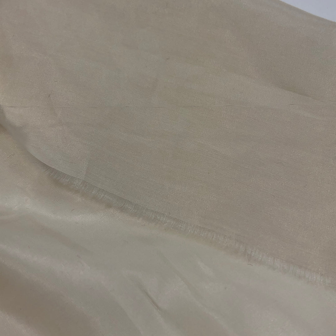 City Silk - Silk Woven - Ivory - 0.50M Bundle - FABCYCLE Deadstock and Sustainble Fabrics and Sewing Supplies (4621297483889)