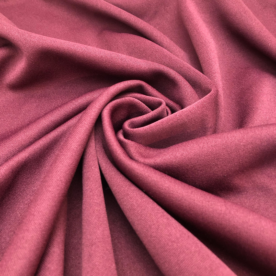 Mercury Maroon - Poly Knit Jersey - Dark Red - 2.3M Bundle - FABCYCLE Deadstock and Sustainble Fabrics and Sewing Supplies (4569845530737)