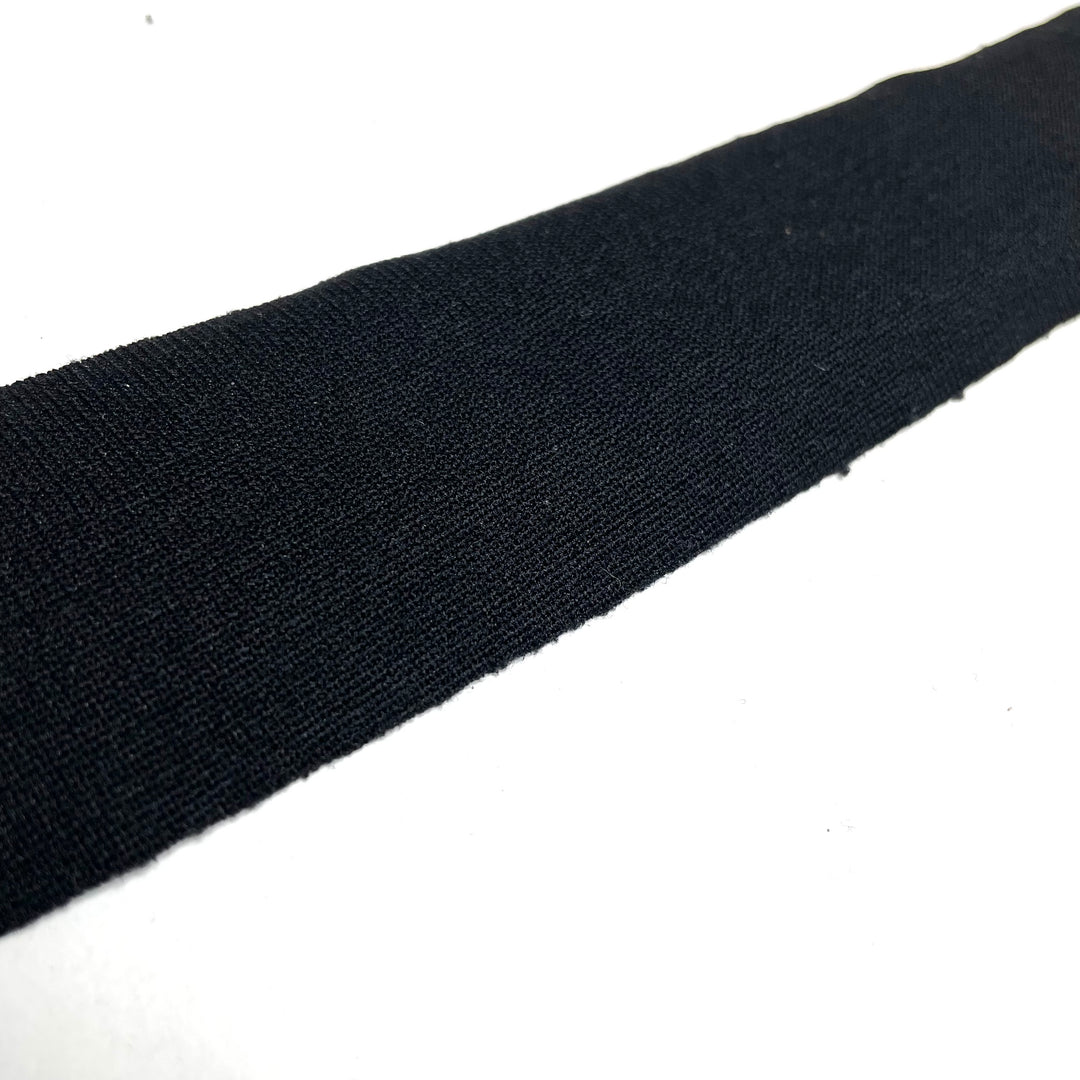 1 ¾" Continuous Knit Bias Tape - Black - 1M - FABCYCLE Deadstock and Sustainble Fabrics and Sewing Supplies (6660897833073)