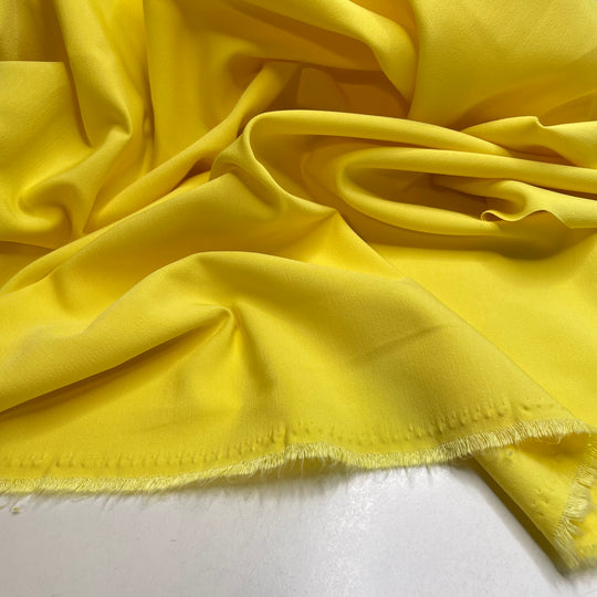 UB - Joy Joy Joy - Slight Stretch Polyester Blend Woven - Yellow - 3.8M Bundle - FABCYCLE Deadstock and Sustainble Fabrics and Sewing Supplies