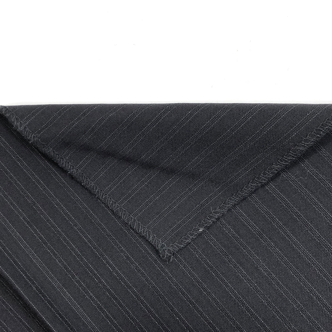 Little Guy - Wool Woven - Black / Silver  - 1.09M Bundle - FABCYCLE Deadstock and Sustainble Fabrics and Sewing Supplies (4607260196977)