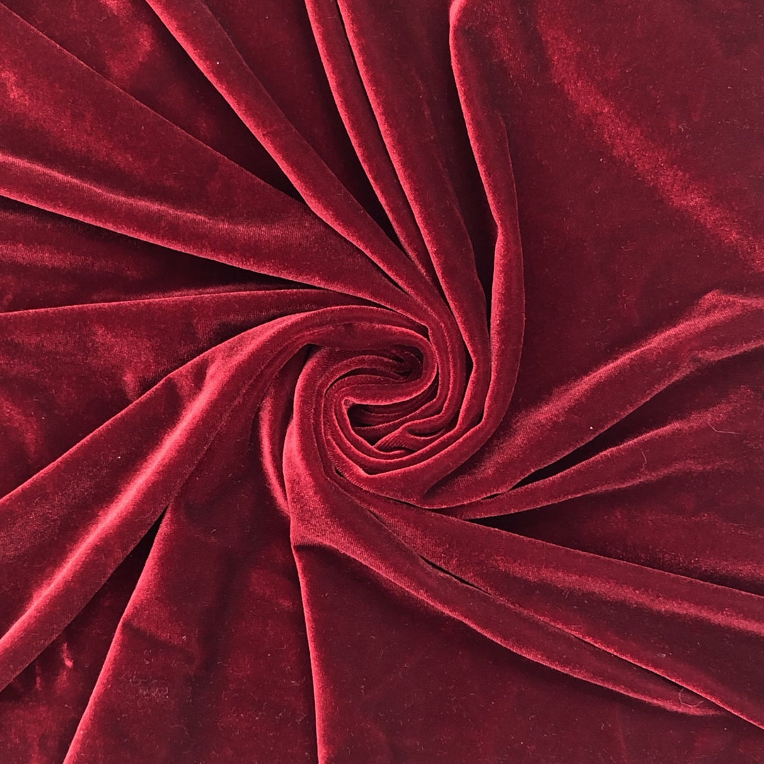 Ruby Slippers - Velour Knit - Red - 2.00M Bundle - FABCYCLE Deadstock and Sustainble Fabrics and Sewing Supplies (4625350590577)