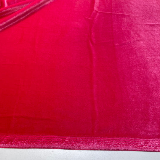 Sewing Pin Head - Velvet Poly Knit - Pink/Hot Pink - 2M Bundle - FABCYCLE Deadstock and Sustainble Fabrics and Sewing Supplies
