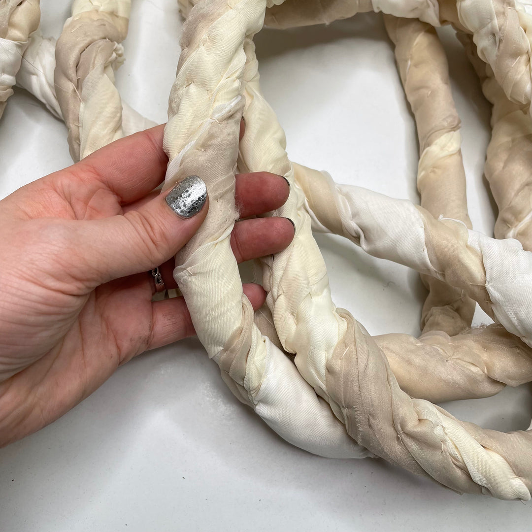 Rope O Batting Batting - Cream - Individual - FABCYCLE Deadstock and Sustainble Fabrics and Sewing Supplies (6807819583601)