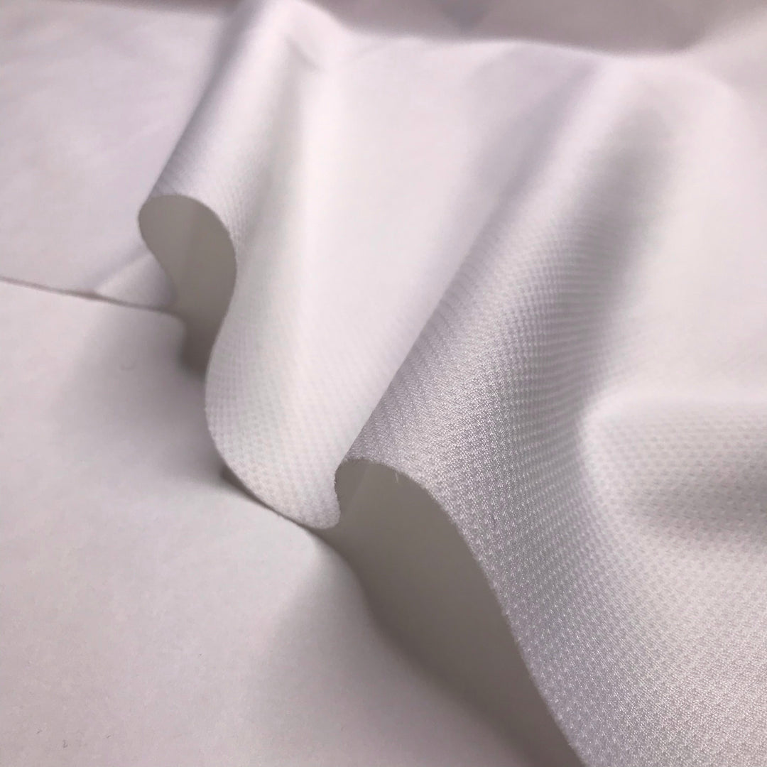 Dutchess Aristocat - Softshell jersey Poly/Nylon Knit - White - 1.05M Bundle - FABCYCLE Deadstock and Sustainble Fabrics and Sewing Supplies (6580274069617)