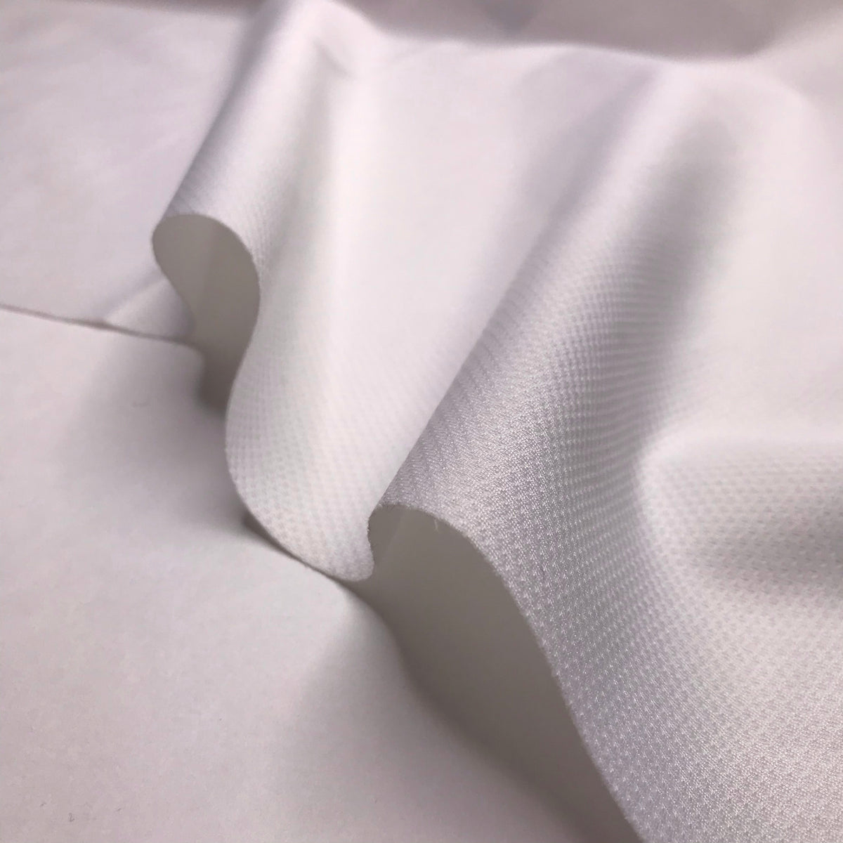 Dutchess Aristocat - Softshell jersey Poly/Nylon Knit - White - 1.05M Bundle - FABCYCLE Deadstock and Sustainble Fabrics and Sewing Supplies (6580274069617)