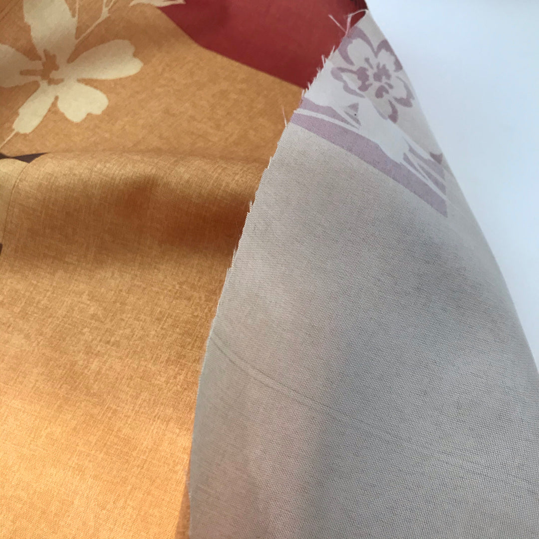 Botanical Sunset - Poly Woven Upholstery - 1/2 Meter - FABCYCLE Deadstock and Sustainble Fabrics and Sewing Supplies (4555393106033)