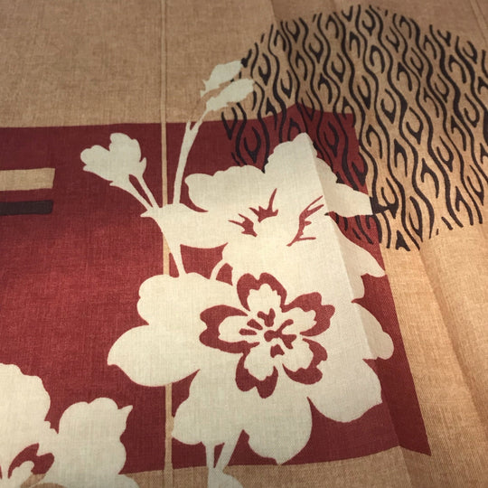 Botanical Sunset - Poly Woven Upholstery - 1/2 Meter - FABCYCLE Deadstock and Sustainble Fabrics and Sewing Supplies (4555393106033)