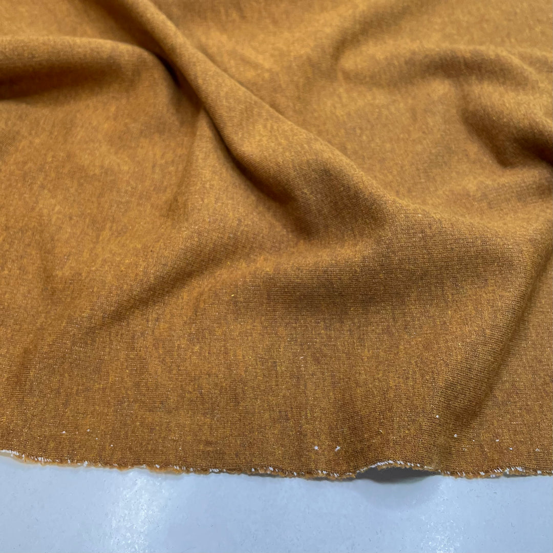 UB - Gingersnap - French Terry Natural Blend Knit - Brown/White - 0.95M Bundle - FABCYCLE Deadstock and Sustainble Fabrics and Sewing Supplies (6817807335537)