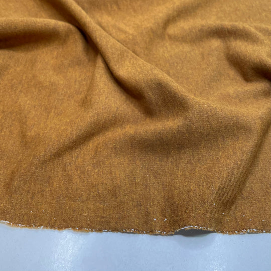 UB - Gingersnap - French Terry Natural Blend Knit - Brown/White - 0.95M Bundle - FABCYCLE Deadstock and Sustainble Fabrics and Sewing Supplies (6817807335537)