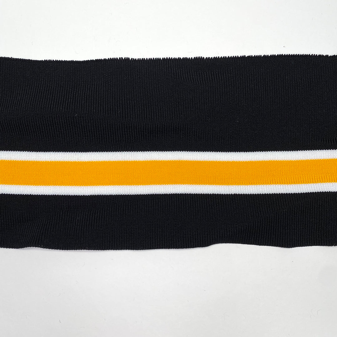 Waistbands Ribbing - Black Multi Stripes - FABCYCLE Deadstock and Sustainble Fabrics and Sewing Supplies (6589018636401)