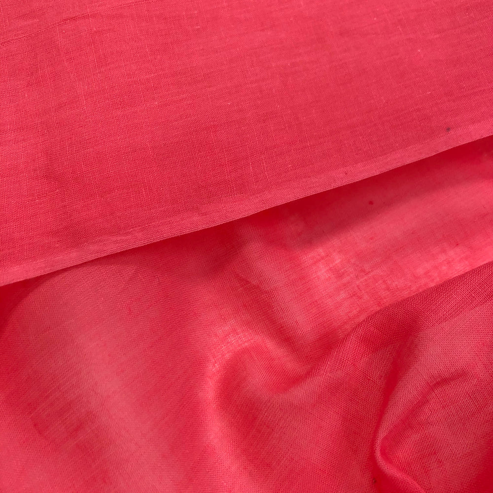 Pretty in Pink - Cotton Woven - Bright Pink - 1/2 Meter - FABCYCLE Deadstock and Sustainble Fabrics and Sewing Supplies (4610638545009)