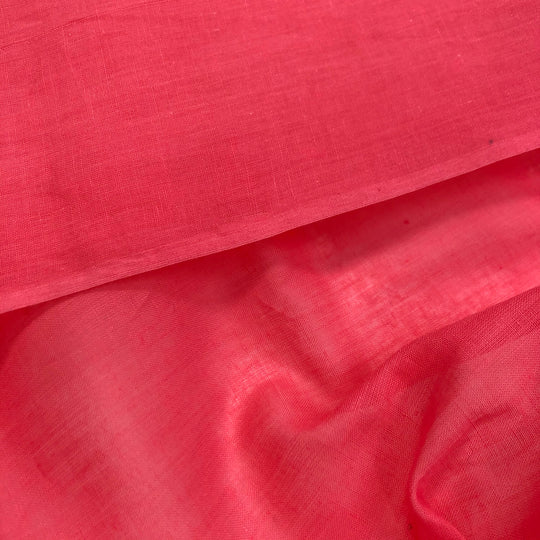 Pretty in Pink - Cotton Woven - Bright Pink - 1/2 Meter - FABCYCLE Deadstock and Sustainble Fabrics and Sewing Supplies (4610638545009)