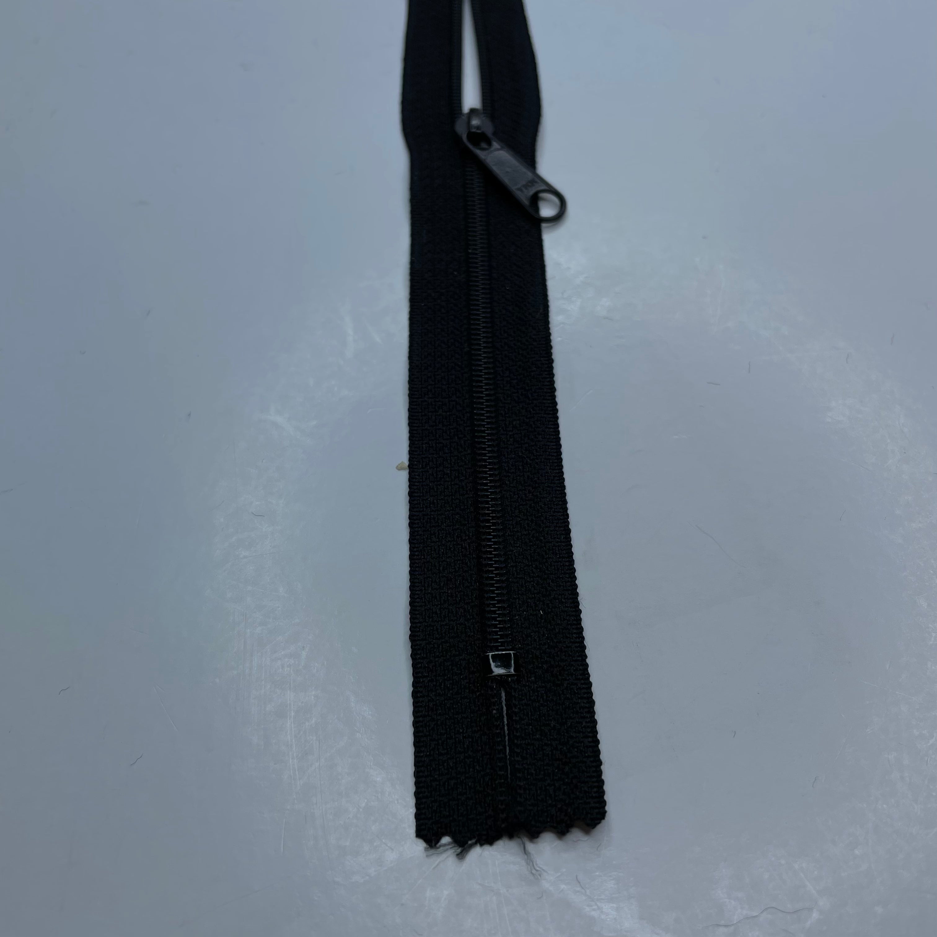 6.5" YKK Coil Zipper - Closed End - Black - FABCYCLE Deadstock and Sustainble Fabrics and Sewing Supplies (6754556379249)