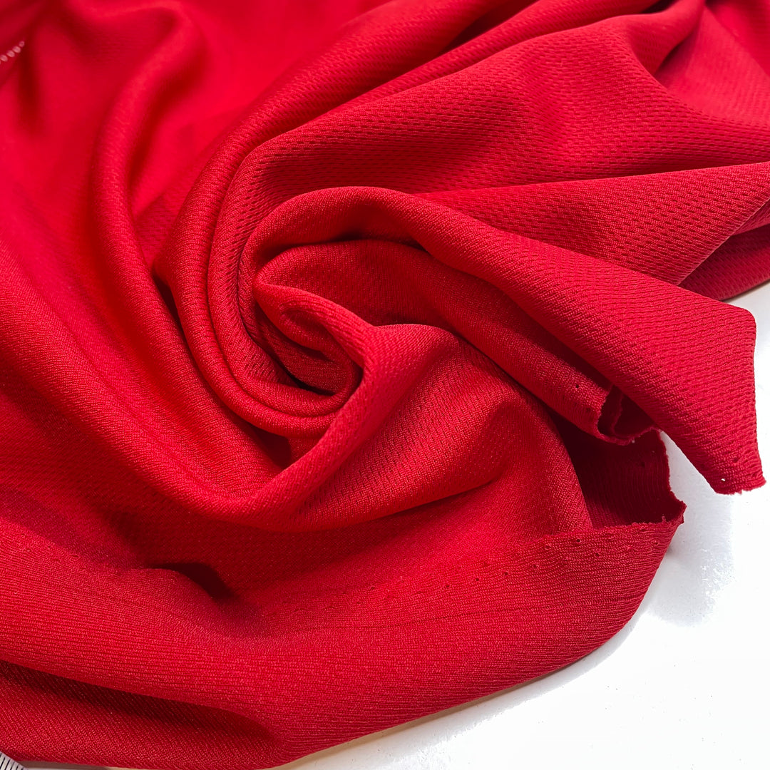 ProMesh Thinner 150 gsm Sport Jersey - Red - Bundles - FABCYCLE Deadstock and Sustainble Fabrics and Sewing Supplies (1980319367222)