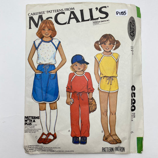 Sewing Pattern - Children - McCall’s 6529 - FABCYCLE Deadstock and Sustainble Fabrics and Sewing Supplies (6544985161841)