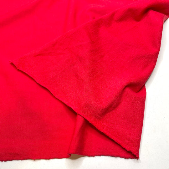 Cherry Berry - French Terry Cotton Blend Knit - Red - 2.8M Bundle - FABCYCLE Deadstock and Sustainble Fabrics and Sewing Supplies