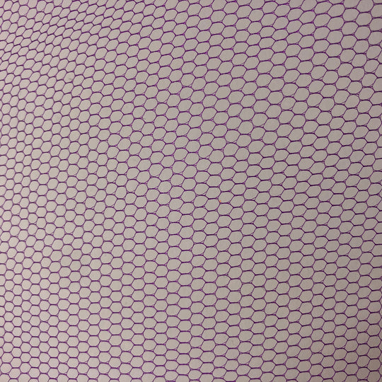 Orchid Honeycomb - Polyester Mesh Woven - Neon Purple - 2.5M Bundle - FABCYCLE Deadstock and Sustainble Fabrics and Sewing Supplies (4642015445105)