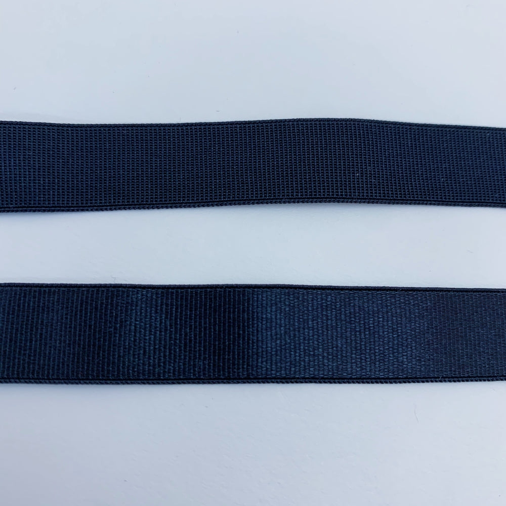 Classic Strap - Stretch - 1/2" - Black - 1M - FABCYCLE Deadstock and Sustainble Fabrics and Sewing Supplies (4522687430769)