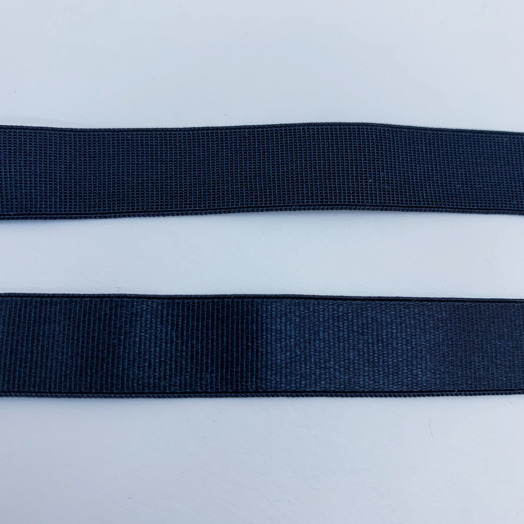 Classic Strap - Stretch - 1/2" - Black - 1M - FABCYCLE Deadstock and Sustainble Fabrics and Sewing Supplies (4522687430769)