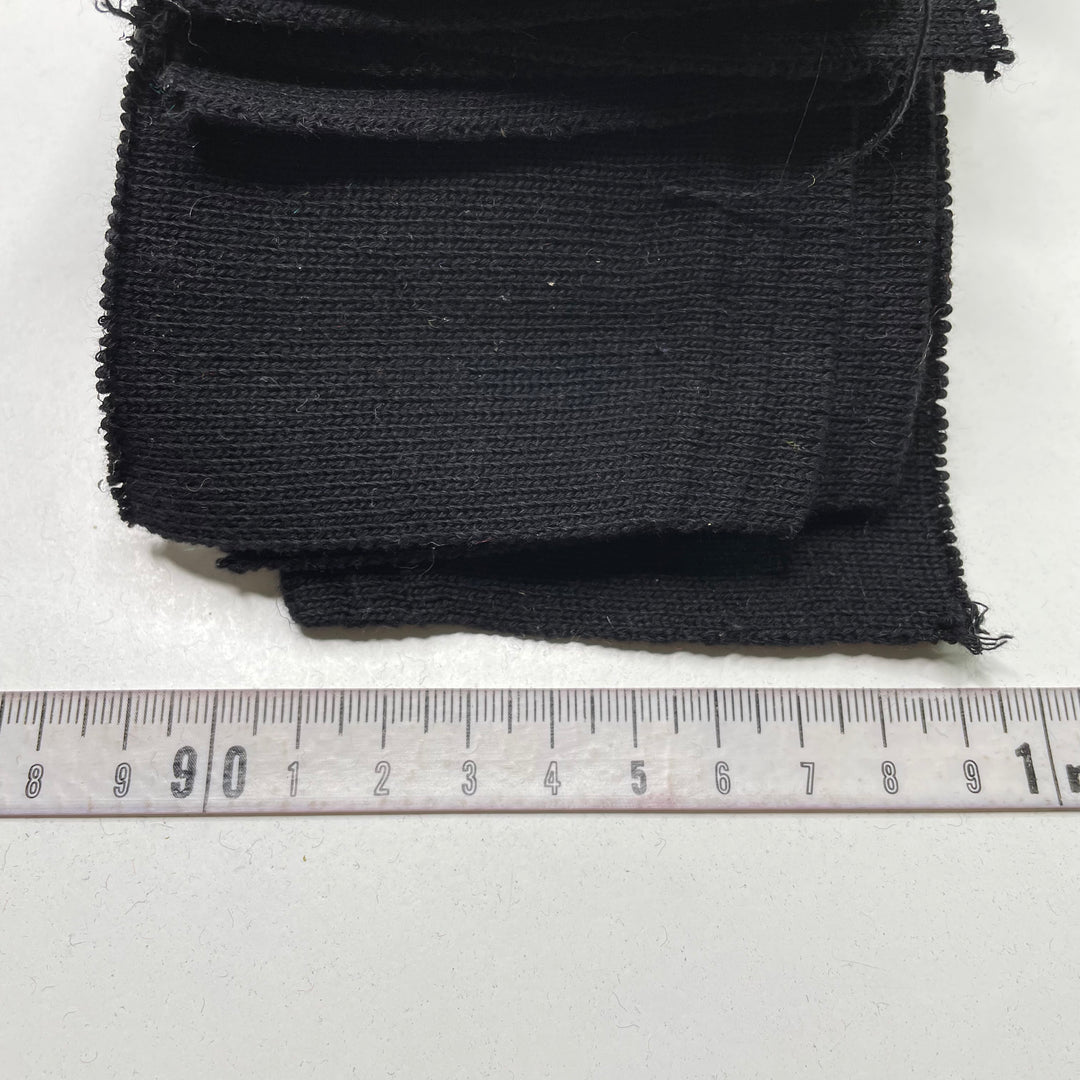 Collars Ribbing - Black - FABCYCLE Deadstock and Sustainble Fabrics and Sewing Supplies (6823143669873)