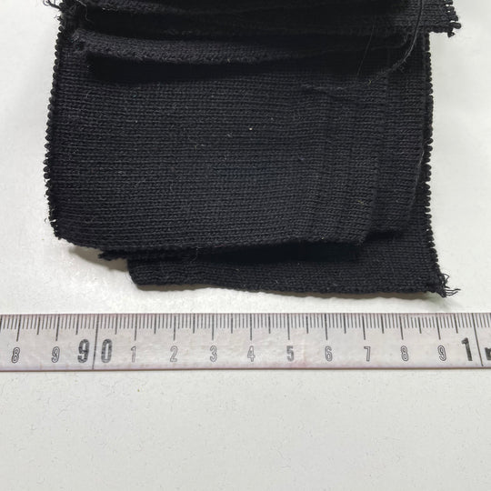 Collars Ribbing - Black - FABCYCLE Deadstock and Sustainble Fabrics and Sewing Supplies (6823143669873)