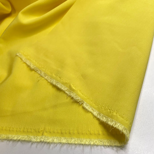UB - Joy Joy Joy - Slight Stretch Polyester Blend Woven - Yellow - 3.8M Bundle - FABCYCLE Deadstock and Sustainble Fabrics and Sewing Supplies