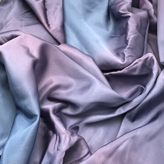 Selma’s Hair - Polyester Woven - Purple / Blue Gradient - 2.03M Bundle - FABCYCLE Deadstock and Sustainble Fabrics and Sewing Supplies (4585778839665)