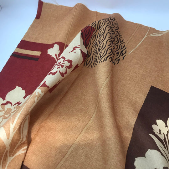Botanical Sunset - Poly Woven Upholstery - 1/2 Meter - FABCYCLE Deadstock and Sustainble Fabrics and Sewing Supplies (4555393106033)