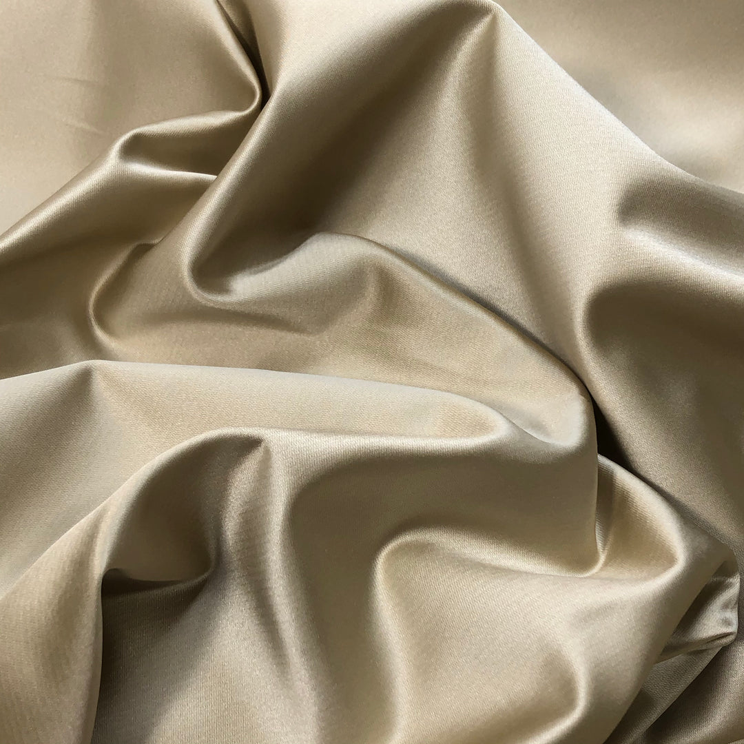 Holiday Beverage - Silk Cotton Woven - Champagne - 1/2 Meter - FABCYCLE Deadstock and Sustainble Fabrics and Sewing Supplies (4620970819697)
